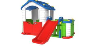 Best Toy Playhouse With Slide For Kids Multi Color